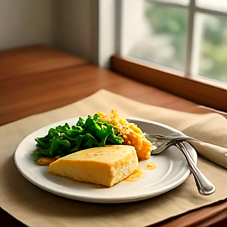 A generous plate of Southern comfort food on a plain cream ceramic plate, photographed from above in warm natural daylight.